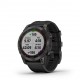 Fenix 7 Sapphire Solar, Carbon Gray DLC Titanium, Black Band